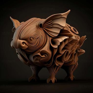 3D model Lisette famous animal (STL)